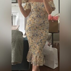 UO Floral Off-Shoulder Dress